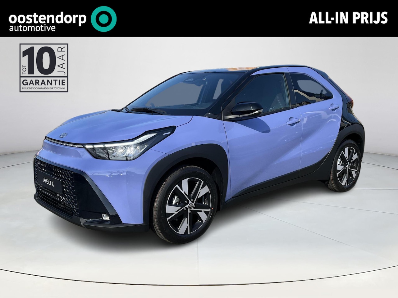 Toyota Aygo X - Hybrid 115 pulse | Lavender met zwart dak | Nieuw uit voorraad leverbaar | - AutoWereld.nl