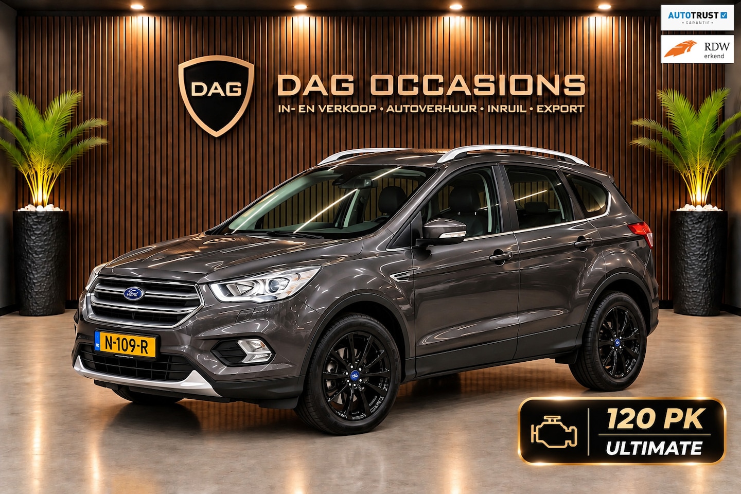Ford Kuga - Ford Kuga Ultimate 1.5 EcoBoost 120PK | NAVI | TREKHAAK - AutoWereld.nl