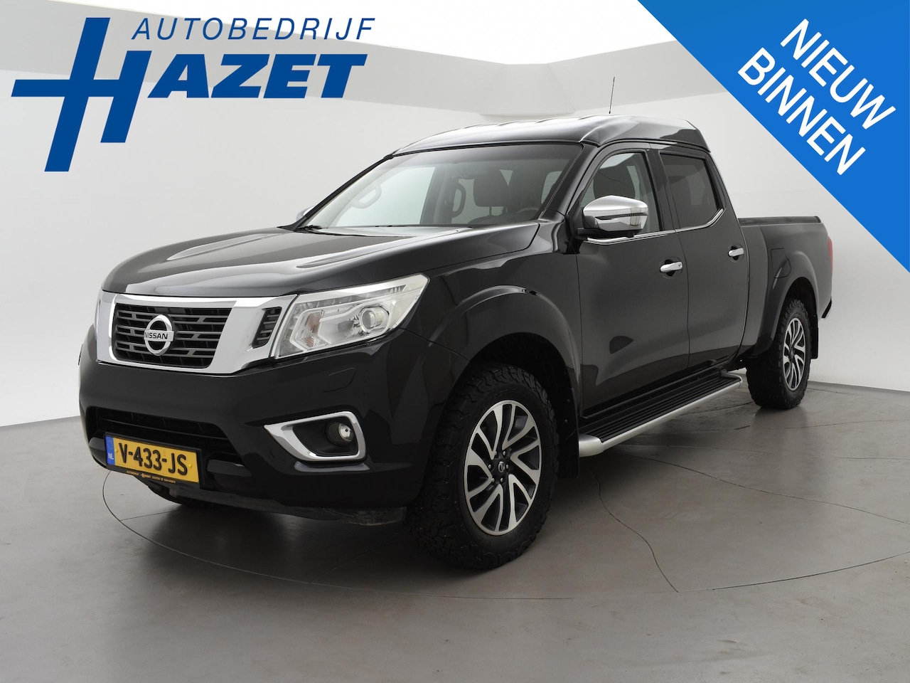 Nissan Navara - 2.3 dCi 5-PERS. DUBBEL CABINE 190 PK AUT. EURO 6 TEKNA + 3500 KG TREKHAAK | 18 INCH A/T | - AutoWereld.nl