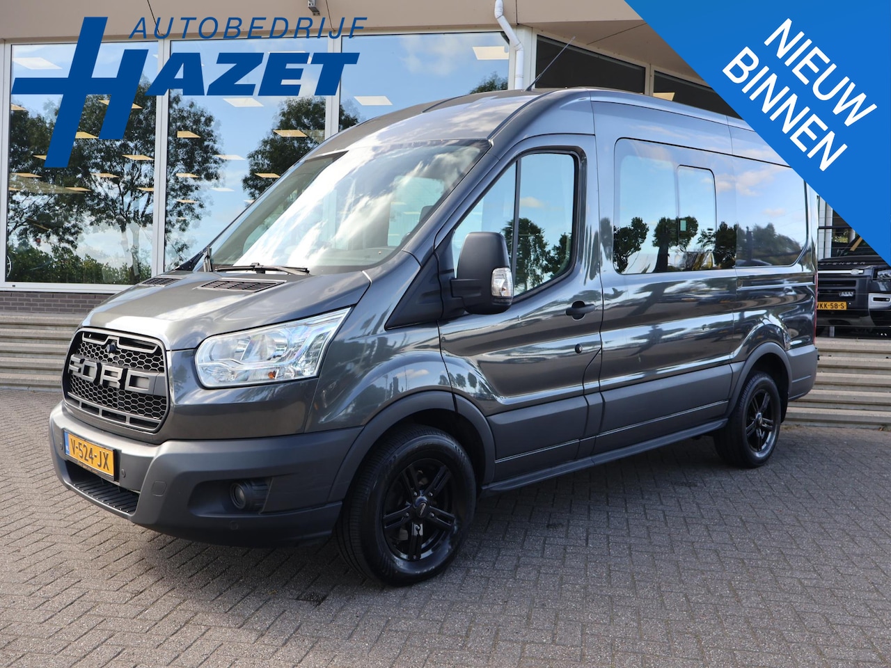 Ford Transit - 330 2.0 TDCI 130 PK L2H2 DUBBEL CABINE 5-PERS. *85.969 KM* | EURO 6 | TREKHAAK 2650 KG | L - AutoWereld.nl