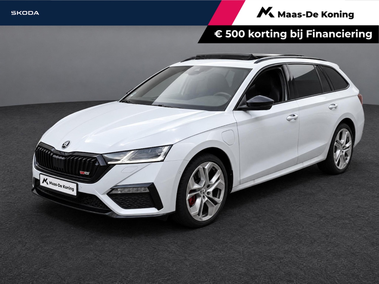 Skoda Octavia Combi - 1.4 TSI RS iV PHEV 245pk DSG Business · Trekhaak inklap · Panoramadak · Camera · Head-Up D - AutoWereld.nl