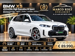 BMW X5 - xDrive50e High Executive M Sport / Nieren Iconic Glow / Head-UP / Panodak / Luchtvering /