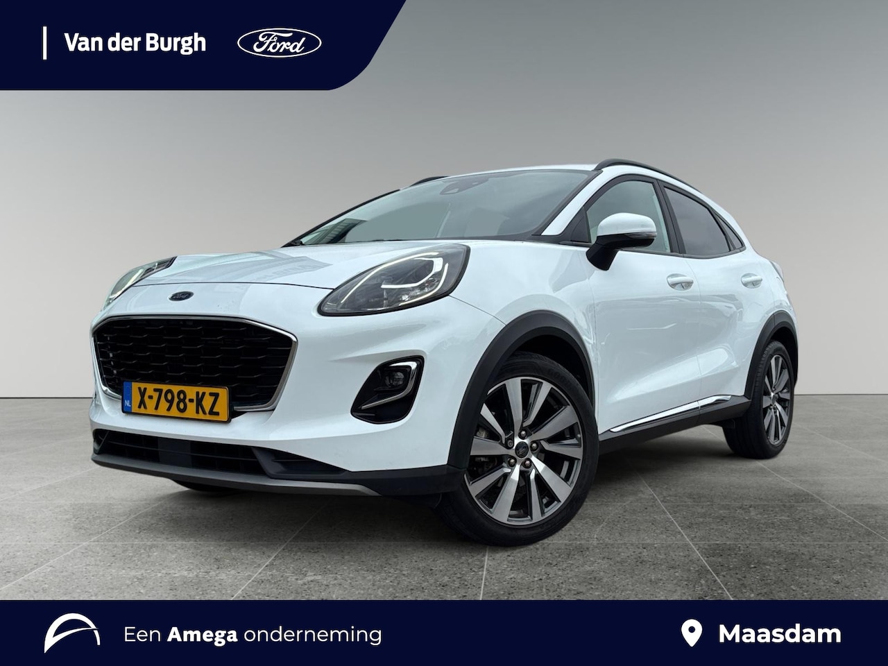 Ford Puma - 1.0 EcoBoost Hybrid Titanium X | Keyless Pack | B&O geluidsinstallatie | Frozen White unil - AutoWereld.nl