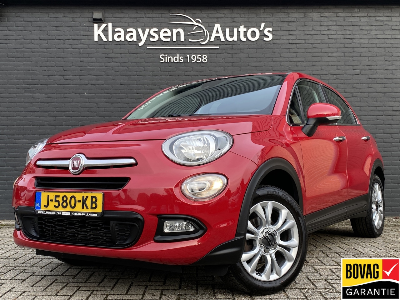 Fiat 500 X - 1.4 Turbo MultiAir 141 pk AUT. | navigatie | trekhaak | all season | keyless | leder/stof - AutoWereld.nl