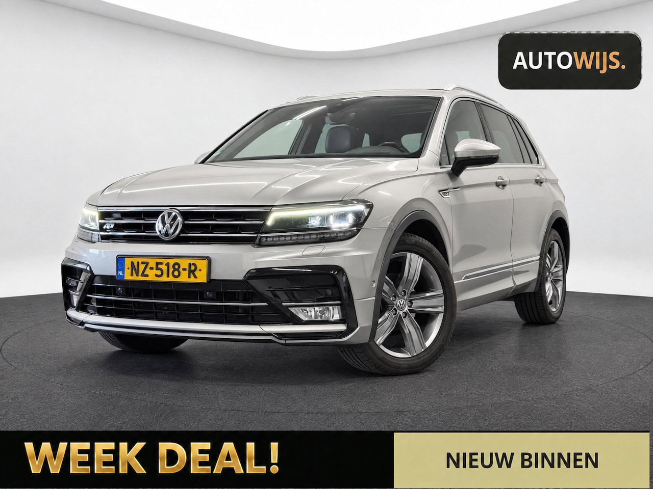 Volkswagen Tiguan - 1.4 TSI ACT Highline|3X R-LINE|PANO|TREKHAAK|LEDER|DIGIDASH|NL AUTO|MEMORY - AutoWereld.nl