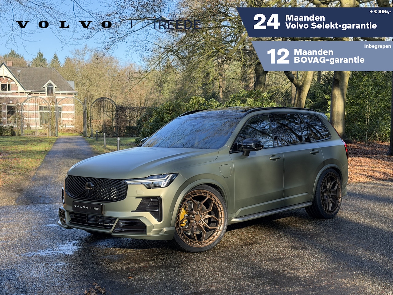 Volvo XC90 - 2.0 T8 Plug-in hybrid AWD Ultra Black Edition Special Heico Edition | 24 inch wielen | Gel - AutoWereld.nl
