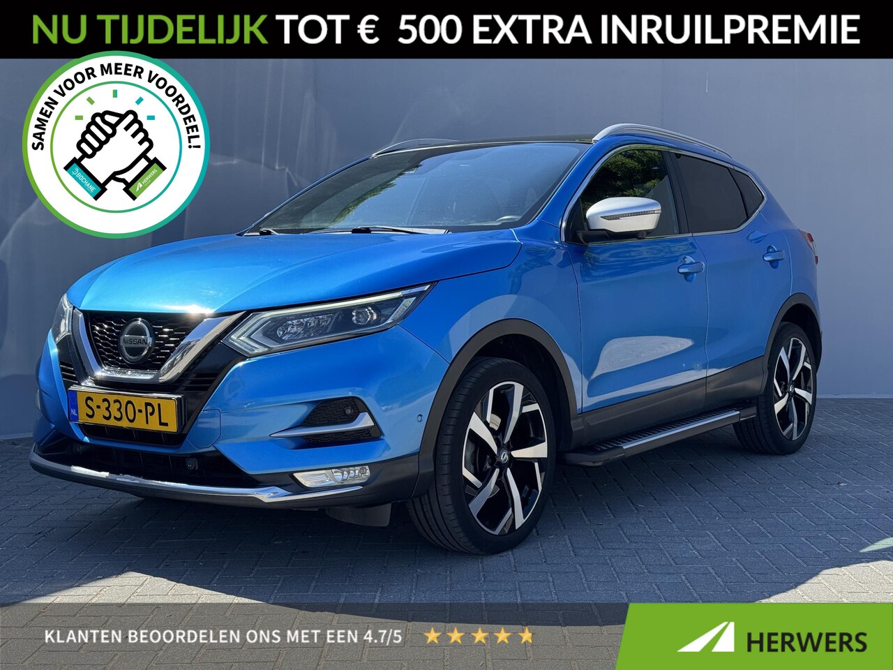 Nissan Qashqai - 1.6 Tekna + / 1.500 KG Trekgewicht / Panoramadak / Voorruitverwarming / Bose Audio /Ledere - AutoWereld.nl