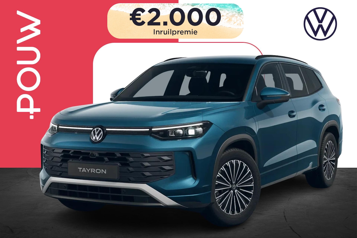Volkswagen Tayron - 1.5 eHybrid 204pk Life Edition | Trekhaak Pakket | Design Pakket Dark - AutoWereld.nl