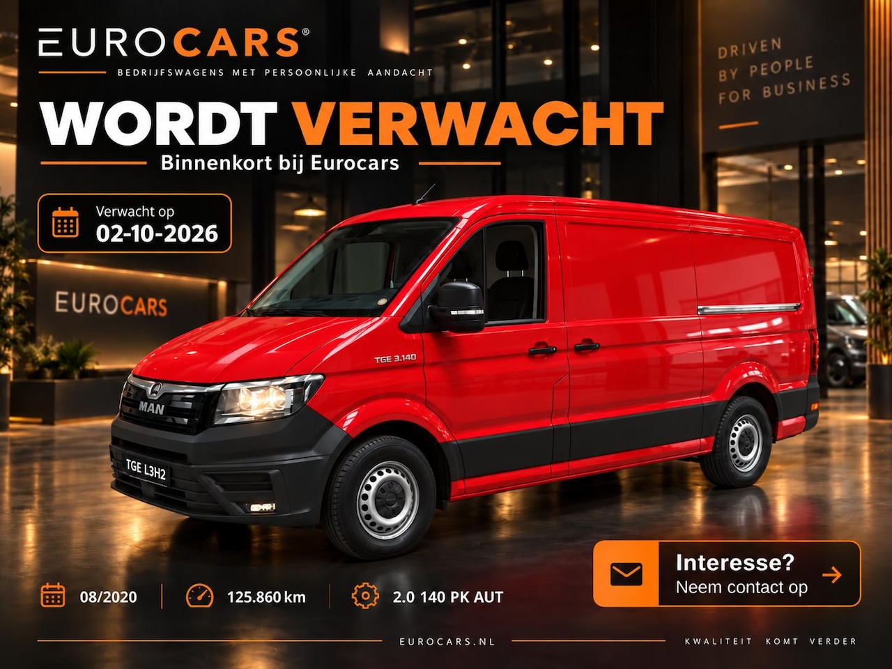 MAN TGE - 30 2.0 L3H2 140pk Automaat Camera ACC Navigatie Stoelverwarming - AutoWereld.nl