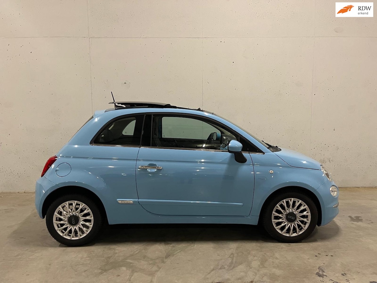 Fiat 500 - 0.9 TwinAir Turbo Lounge Navi Pano Cruise Dak - AutoWereld.nl