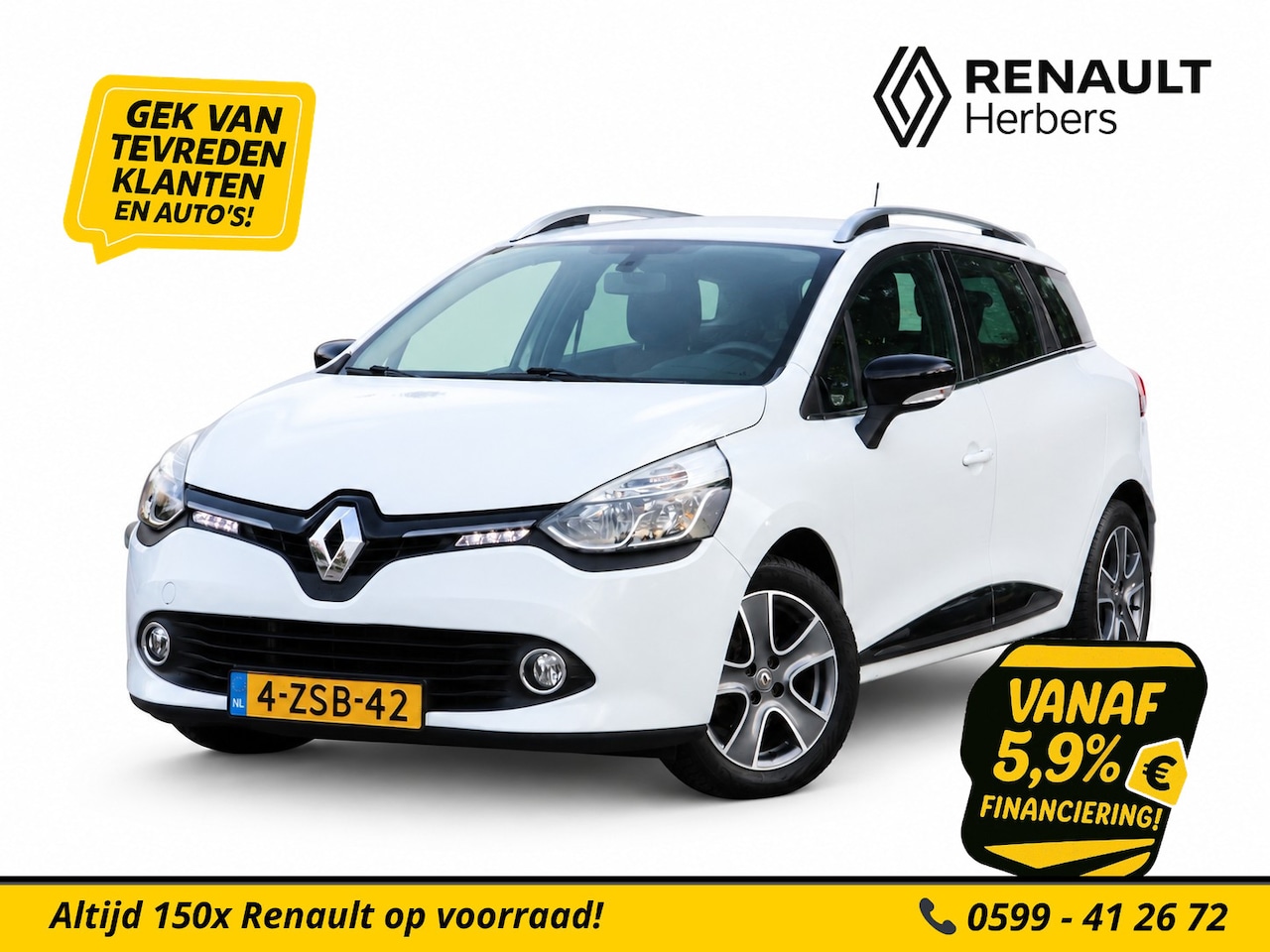 Renault Clio Estate - 0.9 TCe Night&Day NAVI / TREKHAAK / PDC / CRUISE - AutoWereld.nl