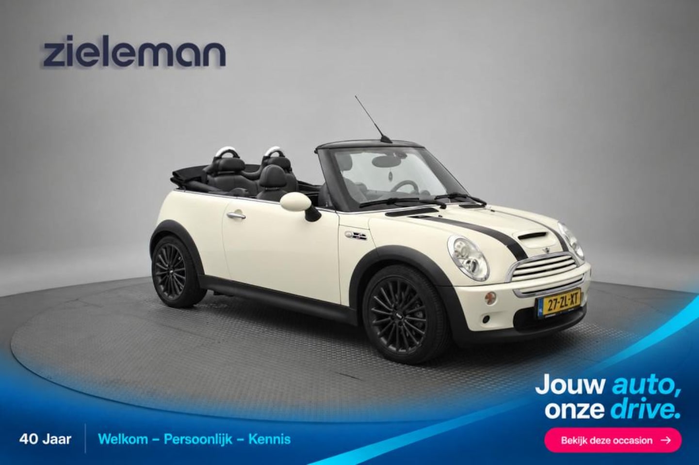 MINI Cabrio - Cooper S 1.6 Chili Automaat - Navi, Leer, Stoelverw. - AutoWereld.nl