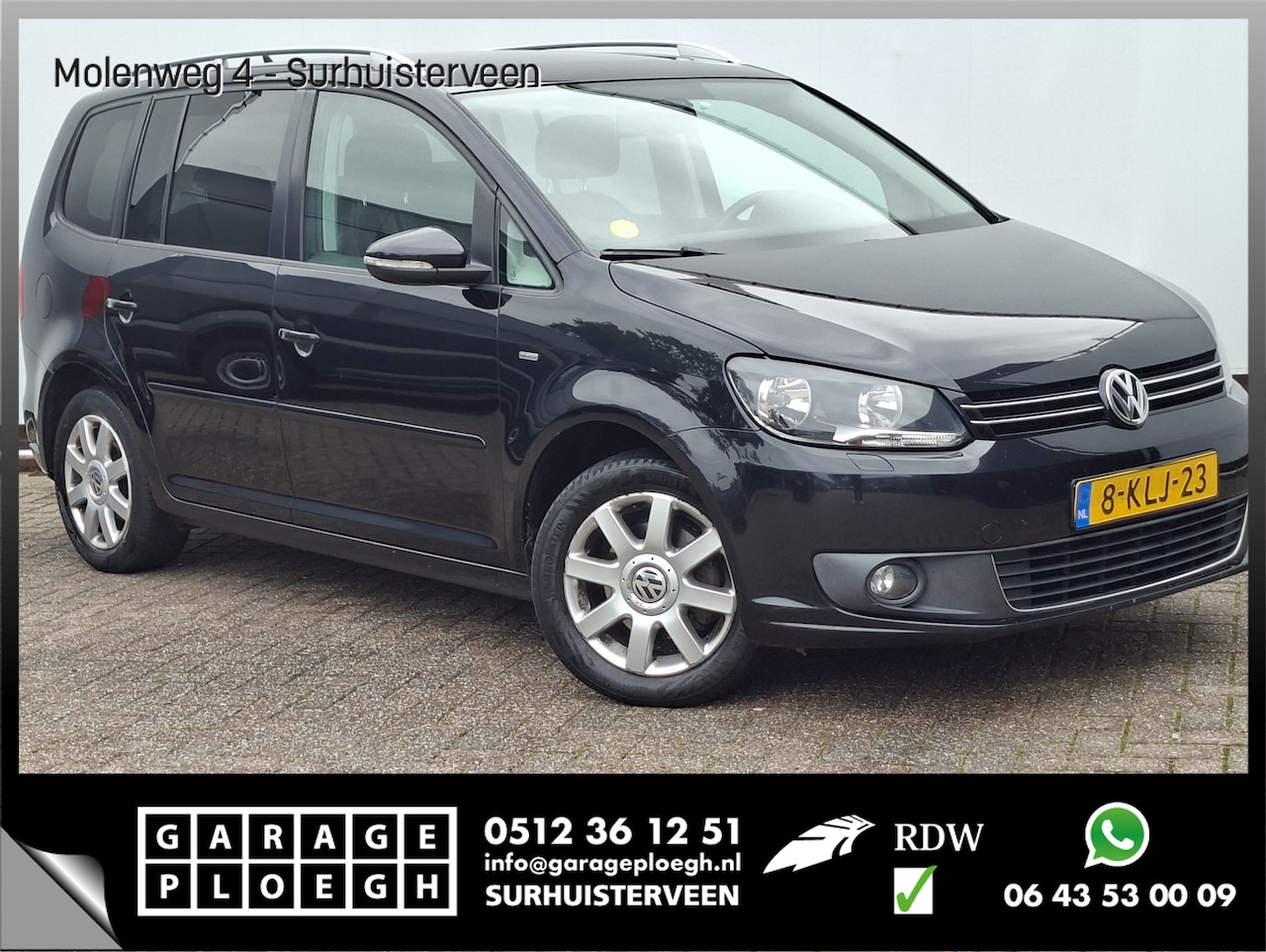 Volkswagen Touran - 7-Pers 1.6 TDI Highline 7p. Pano.dak Trekhaak Export? - AutoWereld.nl