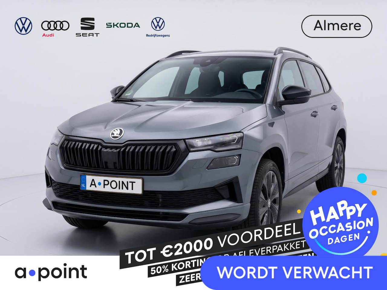 Skoda Karoq - 1.5 TSI ACT Sportline Business 150 pk Automaat (DSG) | Verlengde garantie | Navigatie via - AutoWereld.nl