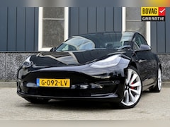 Tesla Model 3 - Performance AWD 75 kWh SOH 86.5% Rijklaarprijs-Garantie Panorama dak Autopilot Leder 20 In