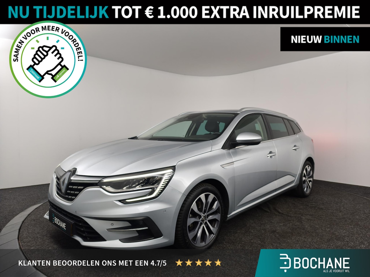 Renault Mégane Estate - 1.3 TCe 140 Techno | AUTOMAAT | NAVIGATIE | TREKHAAK | 1700KG TREKGEWICHT | EERSTE EIGENAA - AutoWereld.nl