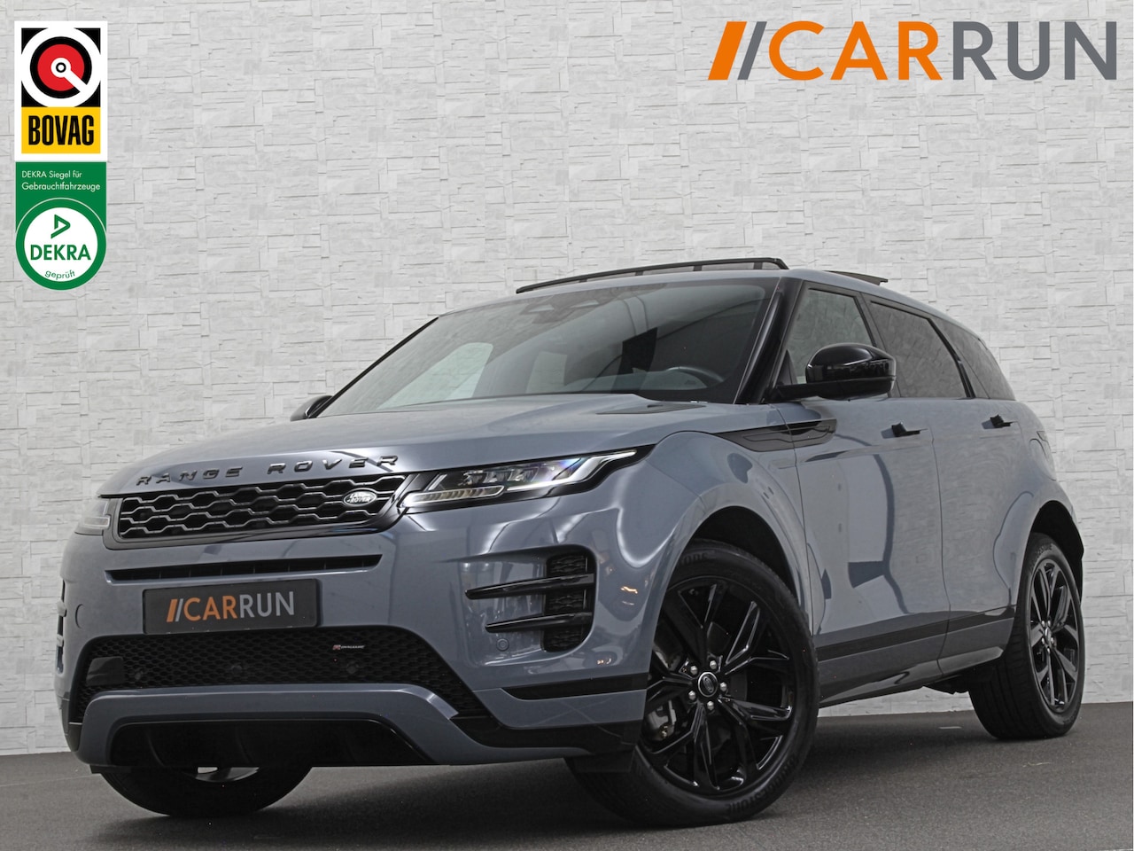 Land Rover Range Rover Evoque - 1.5 P300e AWD R-Dynamic | Panorama | Leder | Meridian-Sound | Black-Optic | Sfeerverlichti - AutoWereld.nl