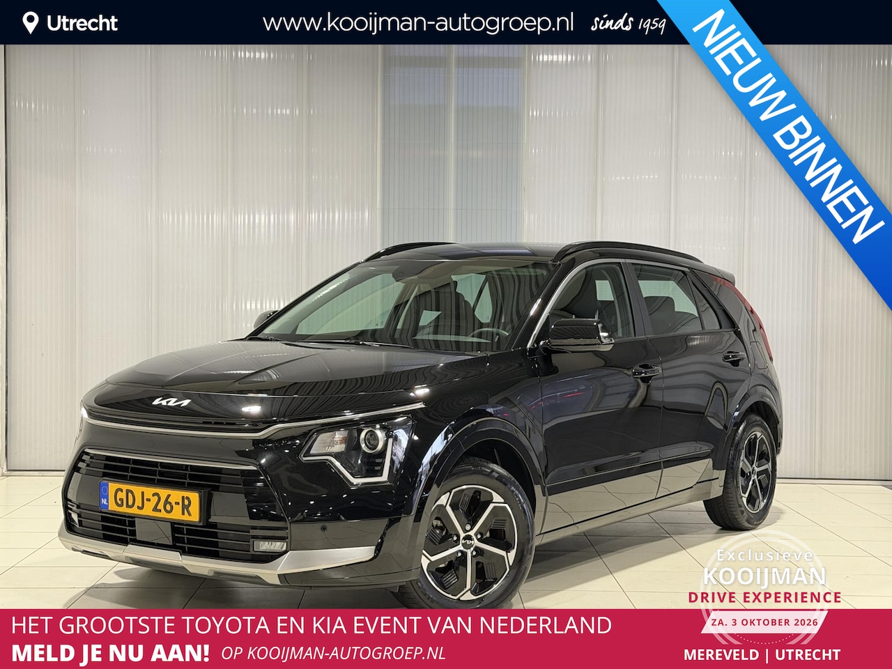 Kia Niro - 1.6 GDi Hybrid DynamicLine Trekhaak, Apple Carplay/Android Auto, Navigatie, Camera. - AutoWereld.nl
