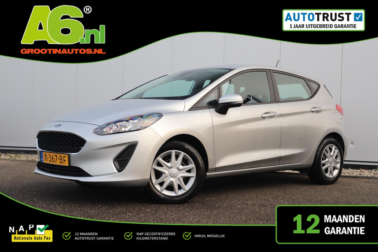 Ford Fiesta - 1.0 EcoBoost Connected 101PK Navigatie Carplay Android Climate Cruise Control - AutoWereld.nl
