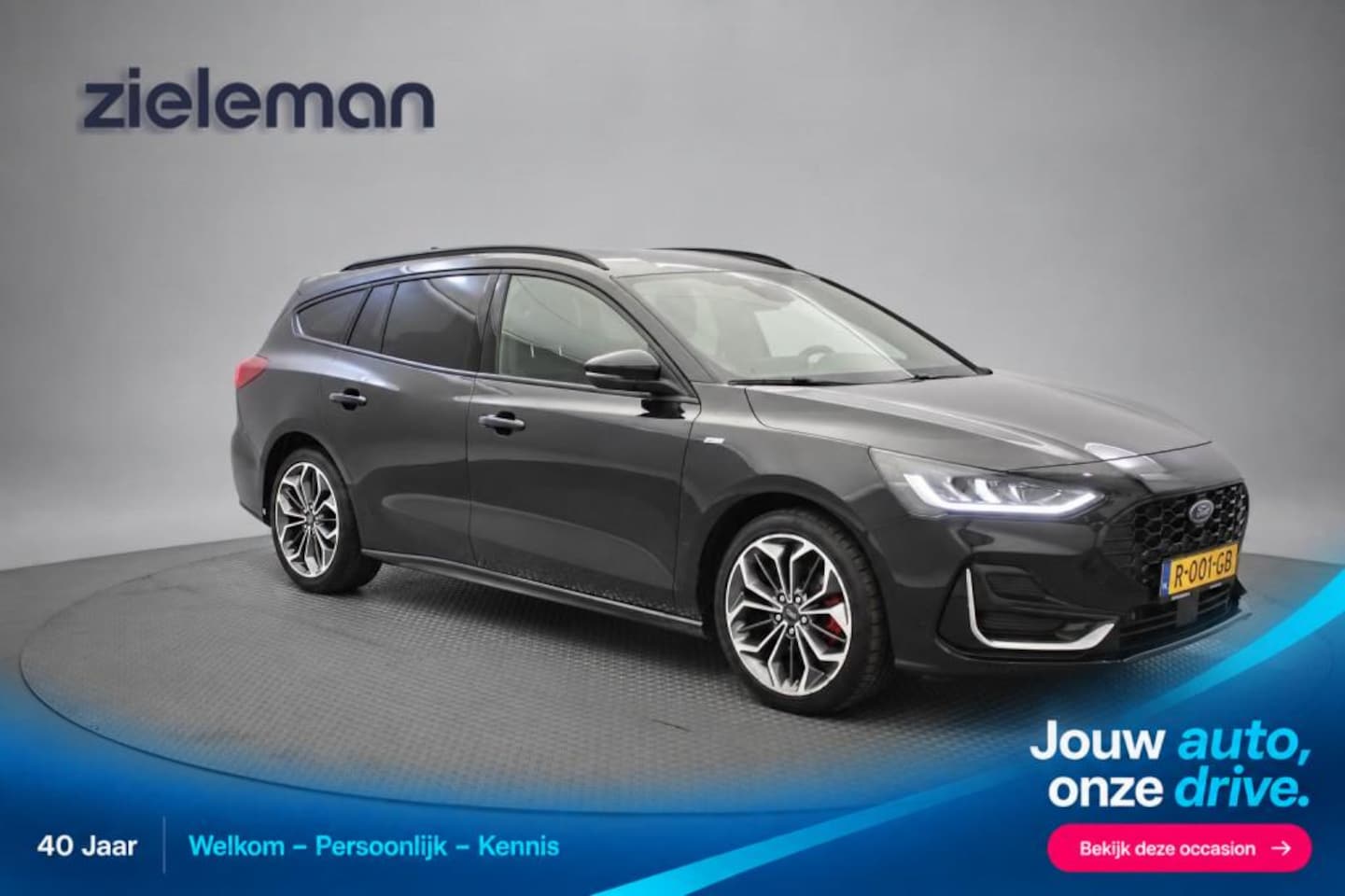 Ford Focus Wagon - 1.0 EcoBoost Hybrid Vignale ST-Line Automaat - Carplay, Camera, Leer, Stoelverw. - AutoWereld.nl