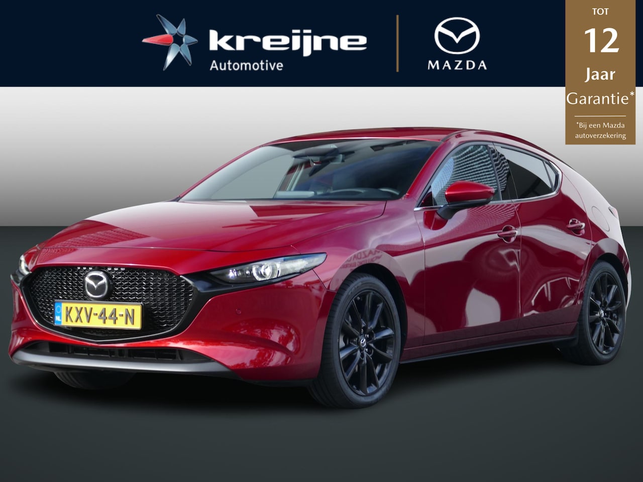 Mazda 3 - 2.5 e-SkyActiv-G M Hybrid 140 Takumi | Zwarte 18" Velgen | Leder | Bose | 360* Camera | RI - AutoWereld.nl