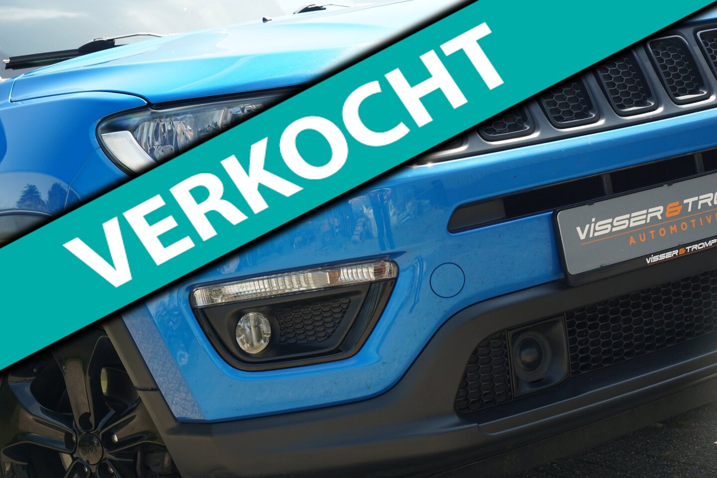 Jeep Compass - 1.4 MultiAir Night Eagle FWD | Hydro Blue Metallic | NAV/Camera/Carplay/Cruise/Clima/PDC - - AutoWereld.nl