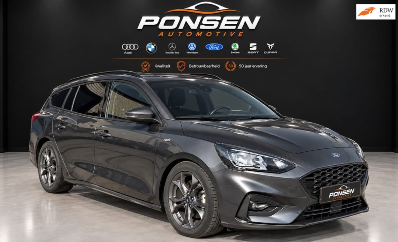 Ford Focus Wagon - 1.0 EcoBoost Titanium Business st line automaat - AutoWereld.nl