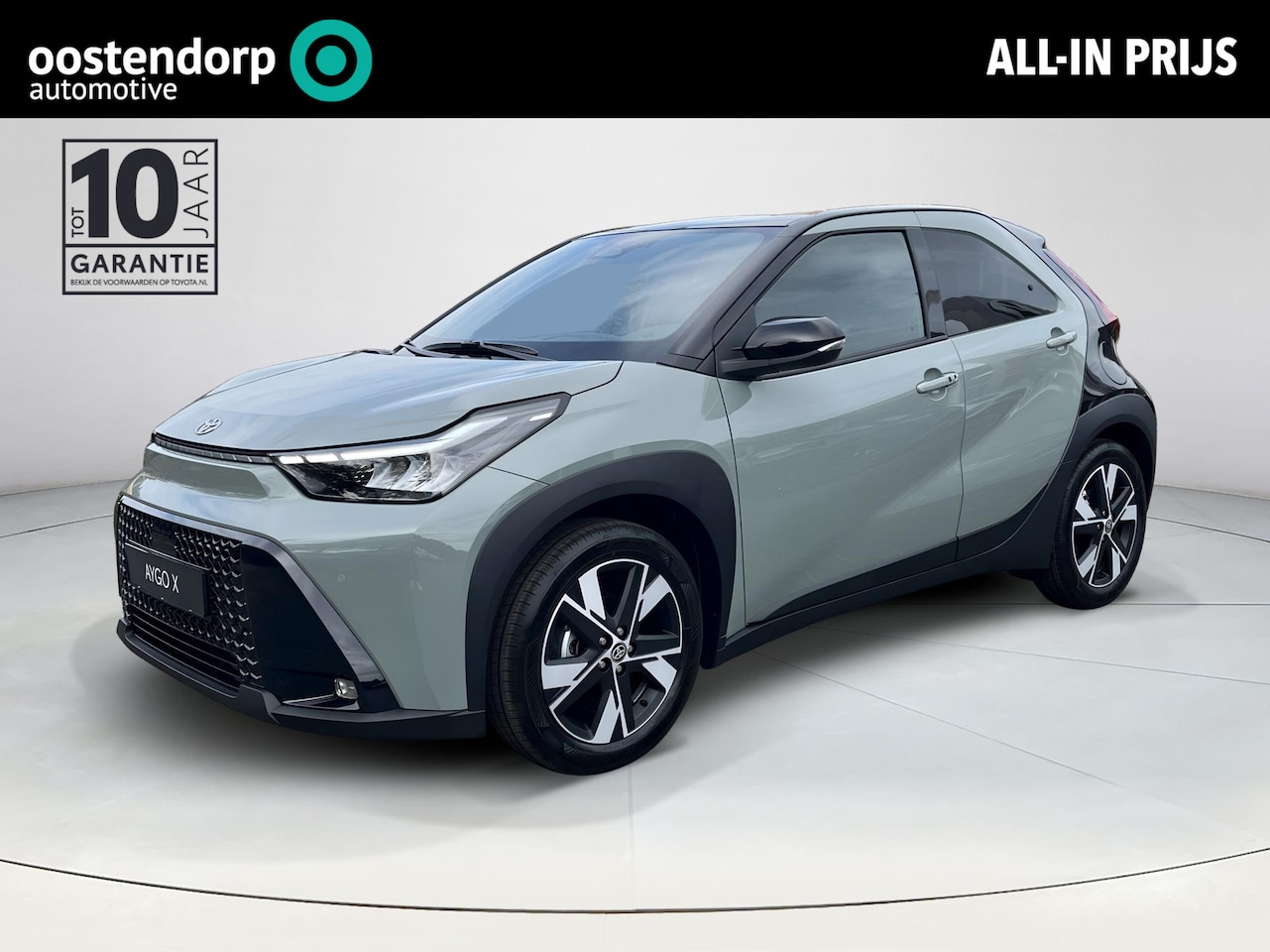 Toyota Aygo X - Hybrid 115 pulse | Tarragon met zwart dak | Easy Pack | Nieuw uit voorraad leverbaar | - AutoWereld.nl