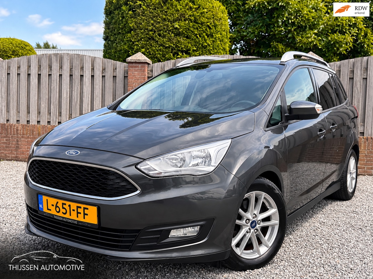 Ford Grand C-Max - 1.0 Titanium 7p. 2 SCHUIFDEUREN P SENSOREN CLIMATE CONTROL - AutoWereld.nl