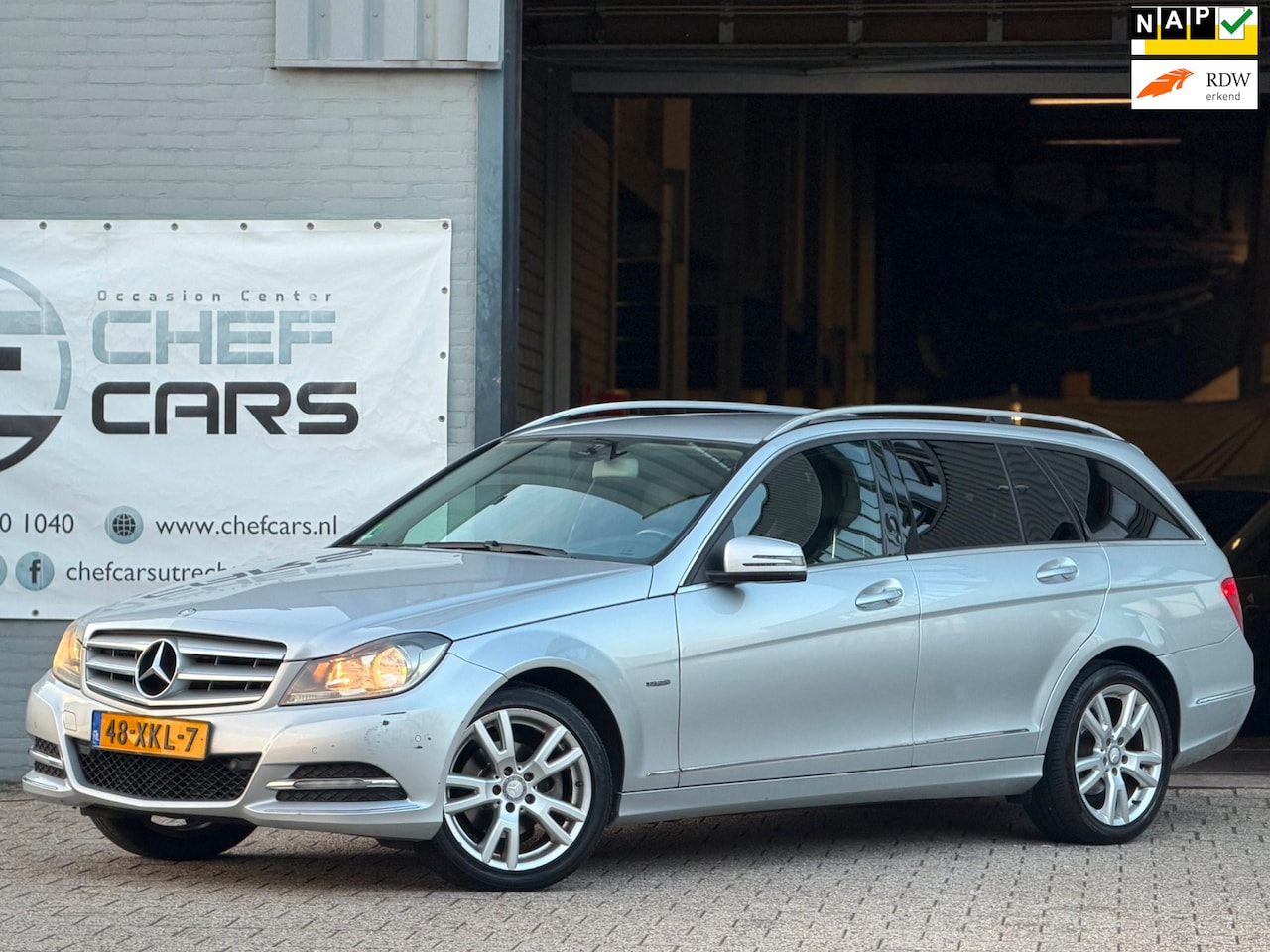 Mercedes-Benz C-klasse - C180 NAP|AUTOMAAT|NAVI|AIRCO|HALFLEER|PDC! - AutoWereld.nl