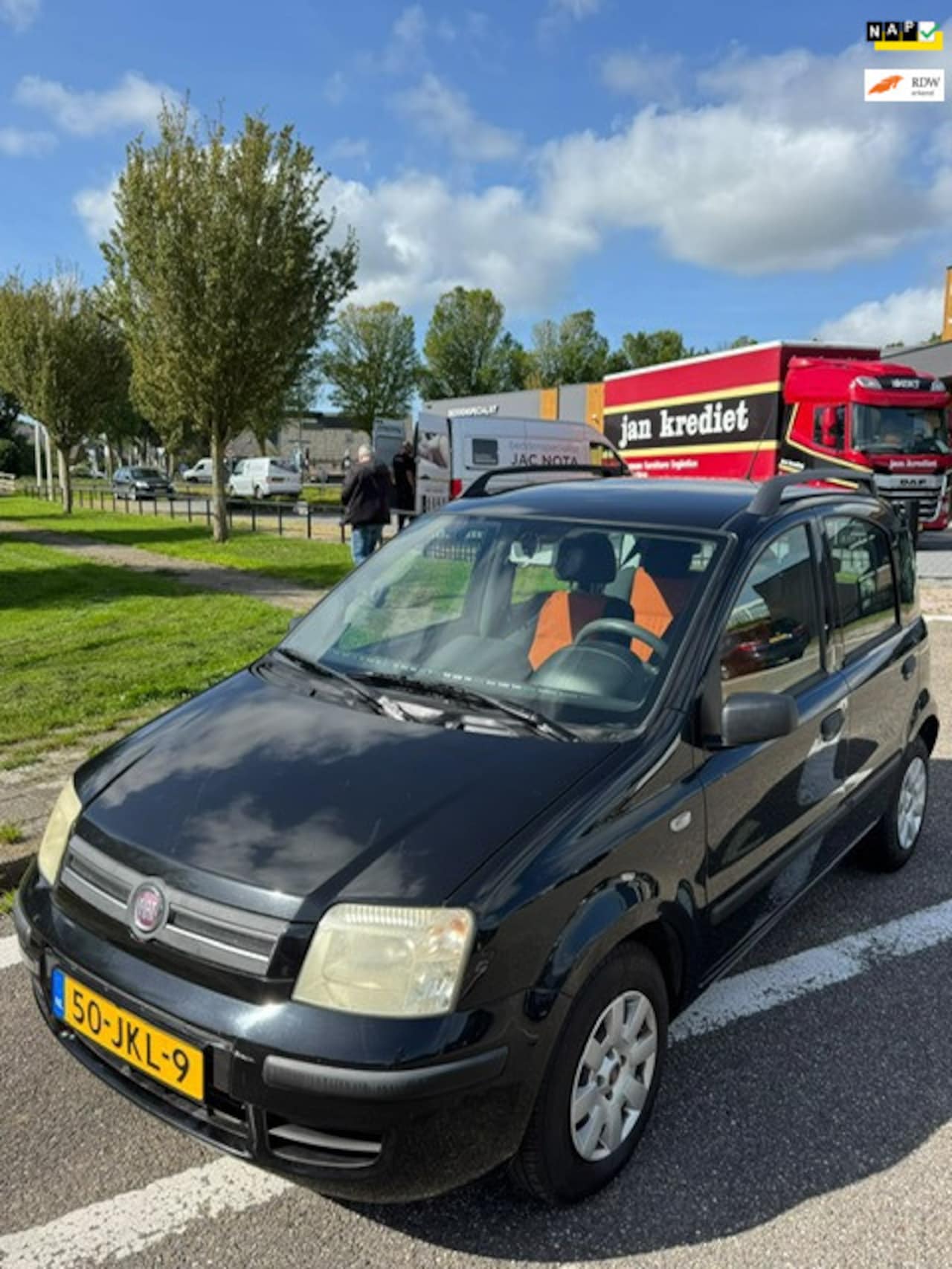 Fiat Panda - 1.2 Edizione Cool Airco Dakrails Electric pakket NW APK! - AutoWereld.nl