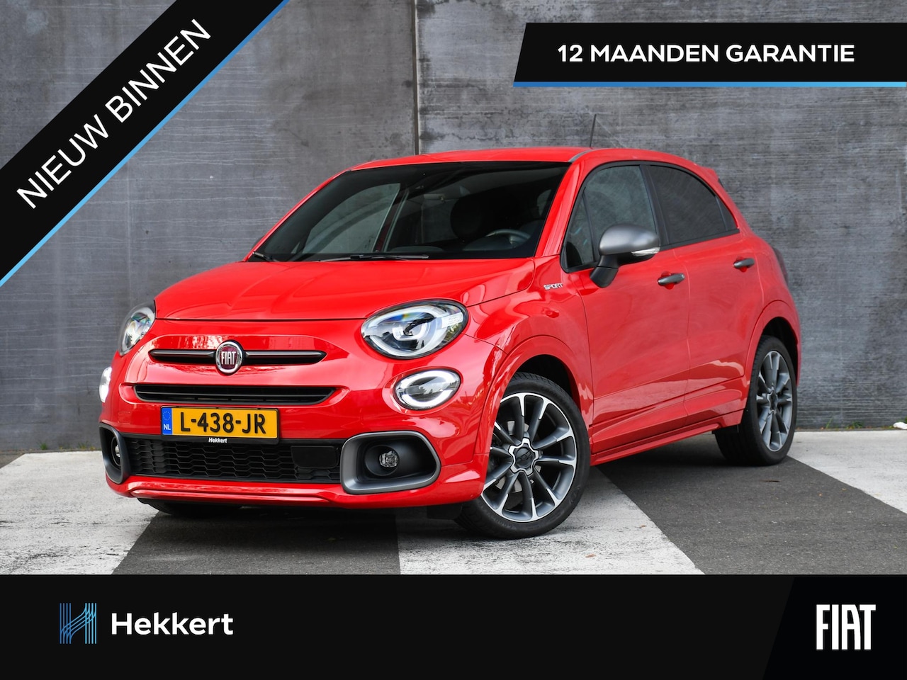 Fiat 500 X - Sport 1.0 GSE 120pk HALF-LEDER | 18''LM | KEYLESS | CAMERA | DAB | CRUISE.C - AutoWereld.nl