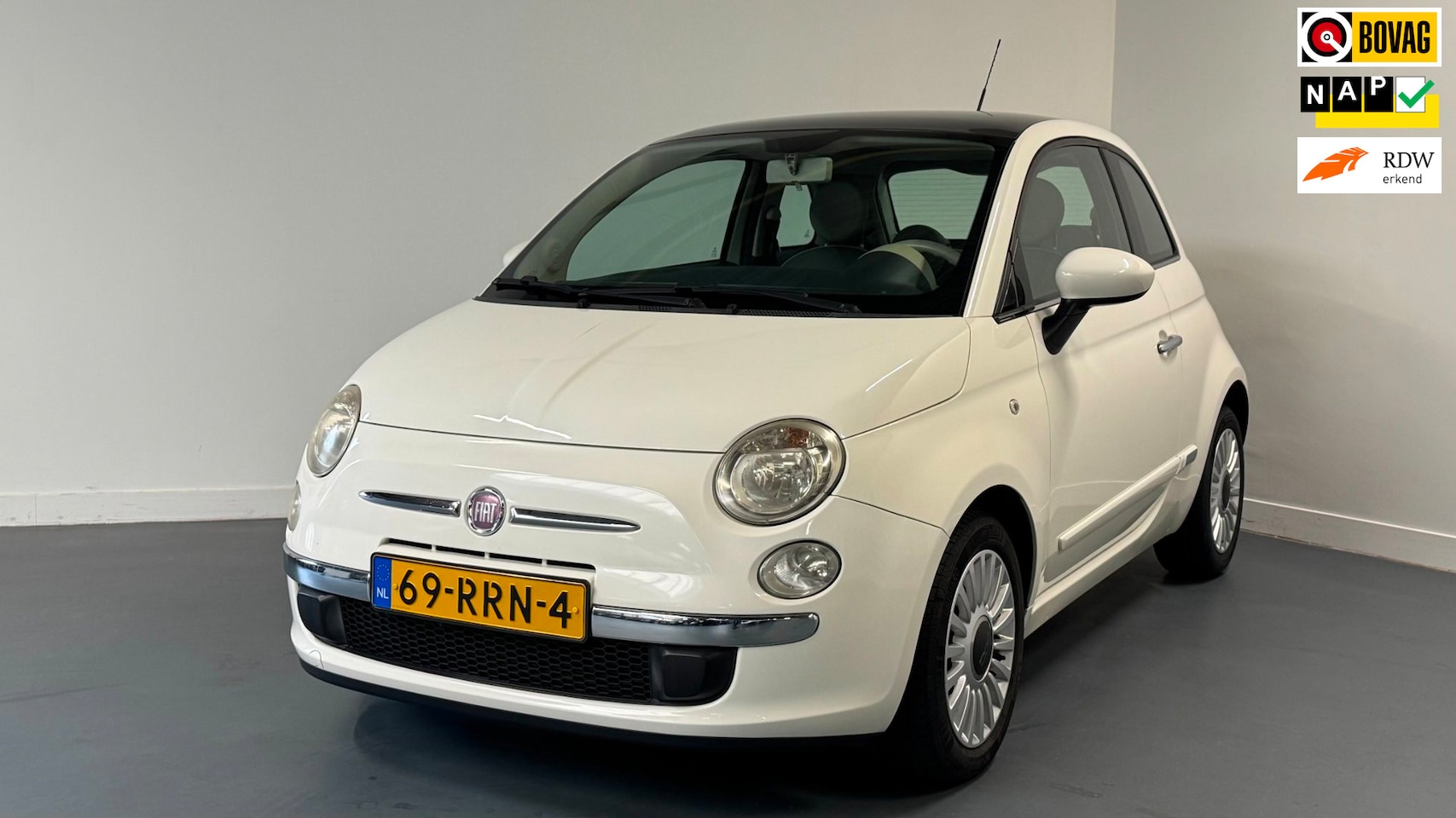 Fiat 500 - 1.2 Lounge | NL-AUTO | AUTOMAAT | AIRCO | PANORAMADAK | - AutoWereld.nl