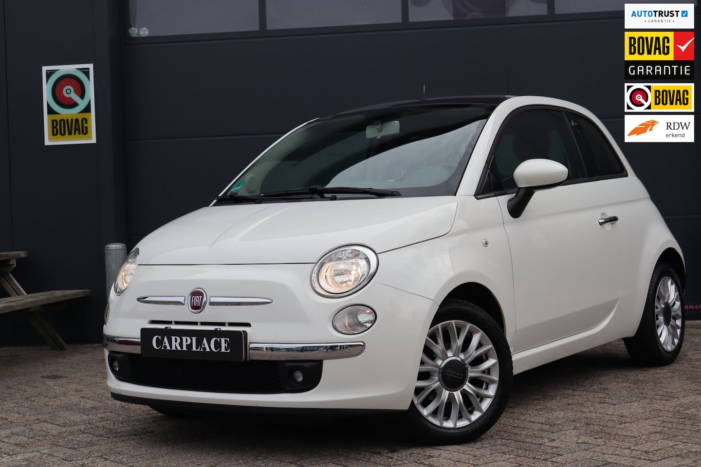 Fiat 500 - 1.2 Lounge-panoramadak - AutoWereld.nl