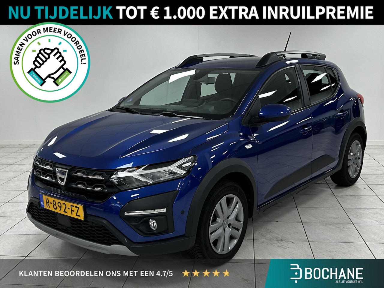 Dacia Sandero Stepway - 1.0 TCe 90 Comfort NAVIGATIE | TREKHAAK | ACHTERUITRIJCAMERA | PARKEERSENSOREN VOOR-EN ACH - AutoWereld.nl