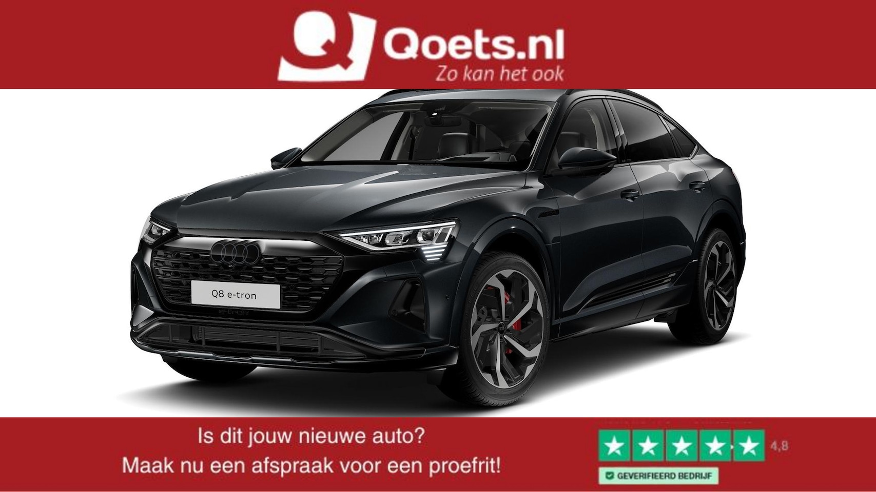 Audi Q8 e-tron - 55 quattro Advanced Edition 115 kWh Trekhaak - Panoramadak - Adaptieve Cruise Control - B& - AutoWereld.nl