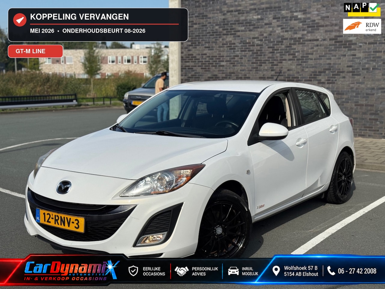 Mazda 3 - 1.6 GT-M Line | Nwe APK | Climate | Cruise | PDC | Koppeling & Onderhoud Recent - AutoWereld.nl