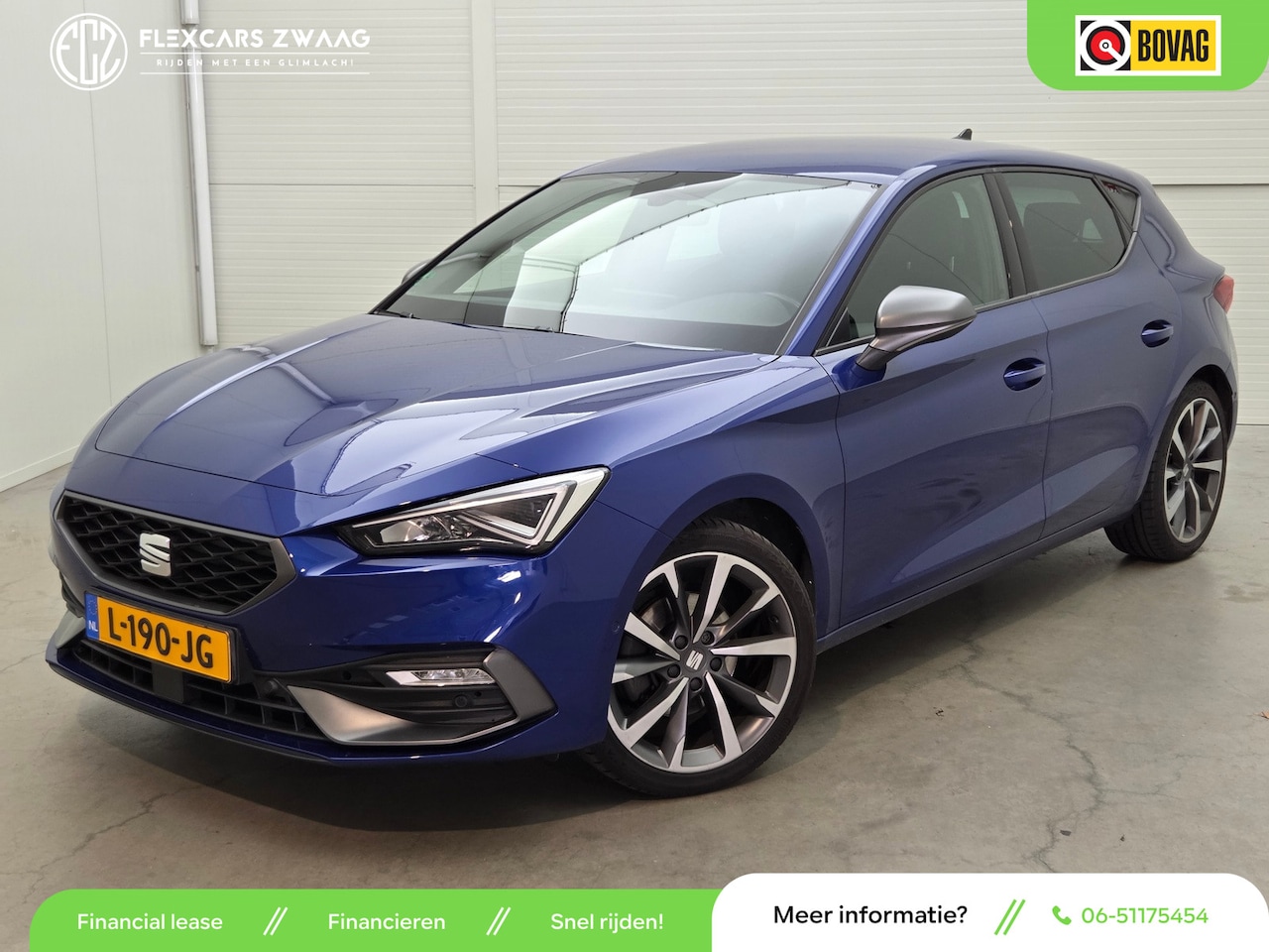 SEAT Leon - 1.5 eTSI FR Business Intense - Automaat - Navi - Parkeerhulp - Org.NL - AutoWereld.nl