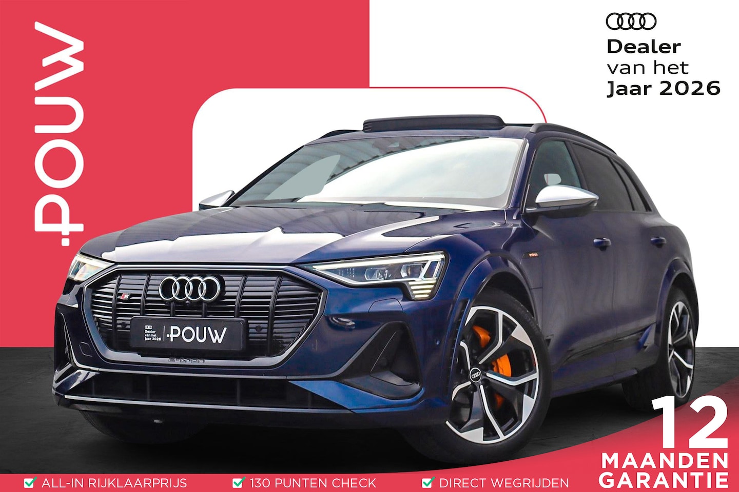 Audi e-tron - S 503pk quattro 95 kWh | Panoramadak | Voorstoelen Verwarmd | Adaptive Cruise | Head-up | - AutoWereld.nl
