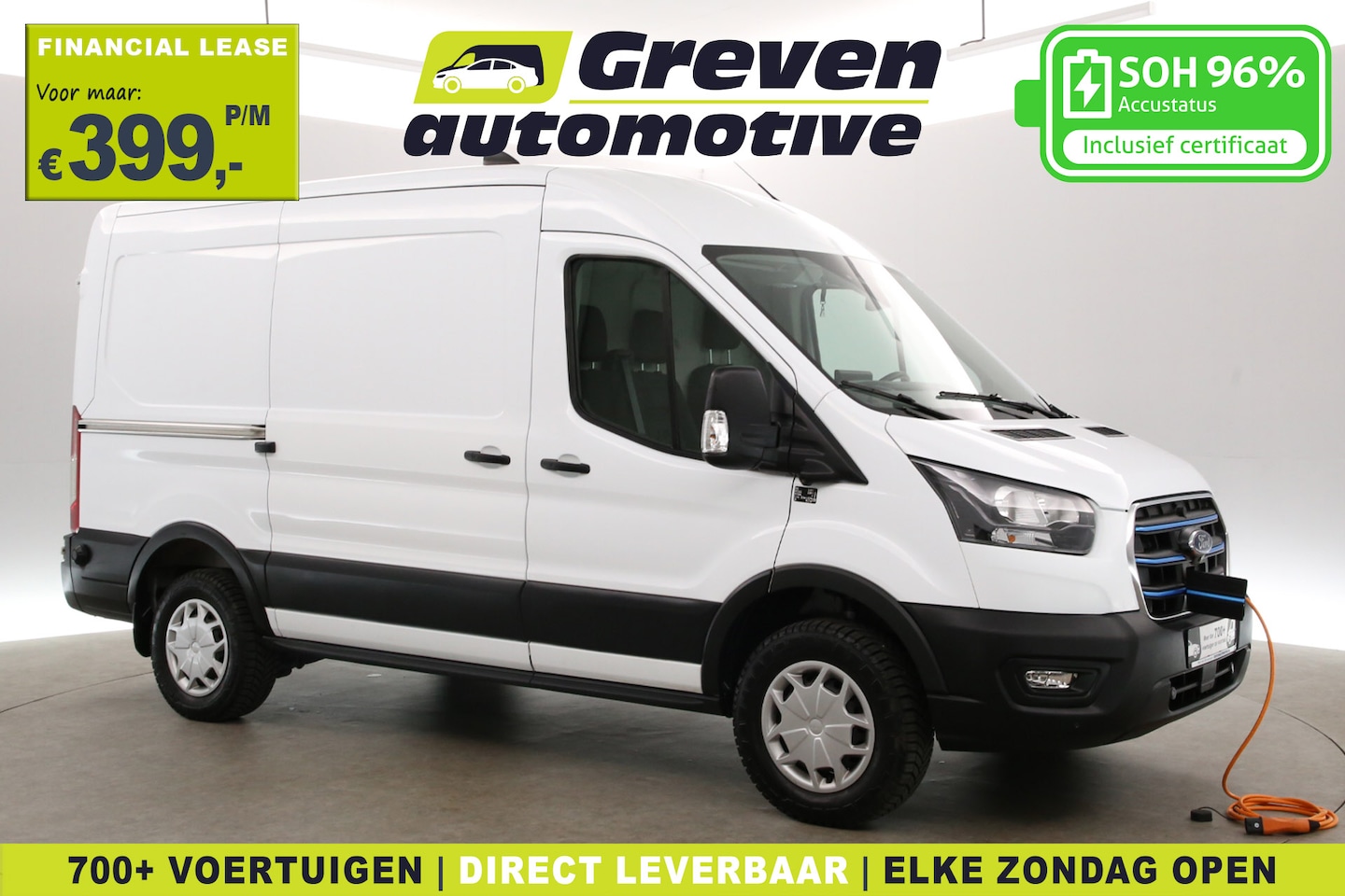Ford E-Transit - L2H2 68 kWh | Snelladen | SOH 96% | Clima | 360° Camera | 3 Zits | Cruise | Carplay | Navi - AutoWereld.nl
