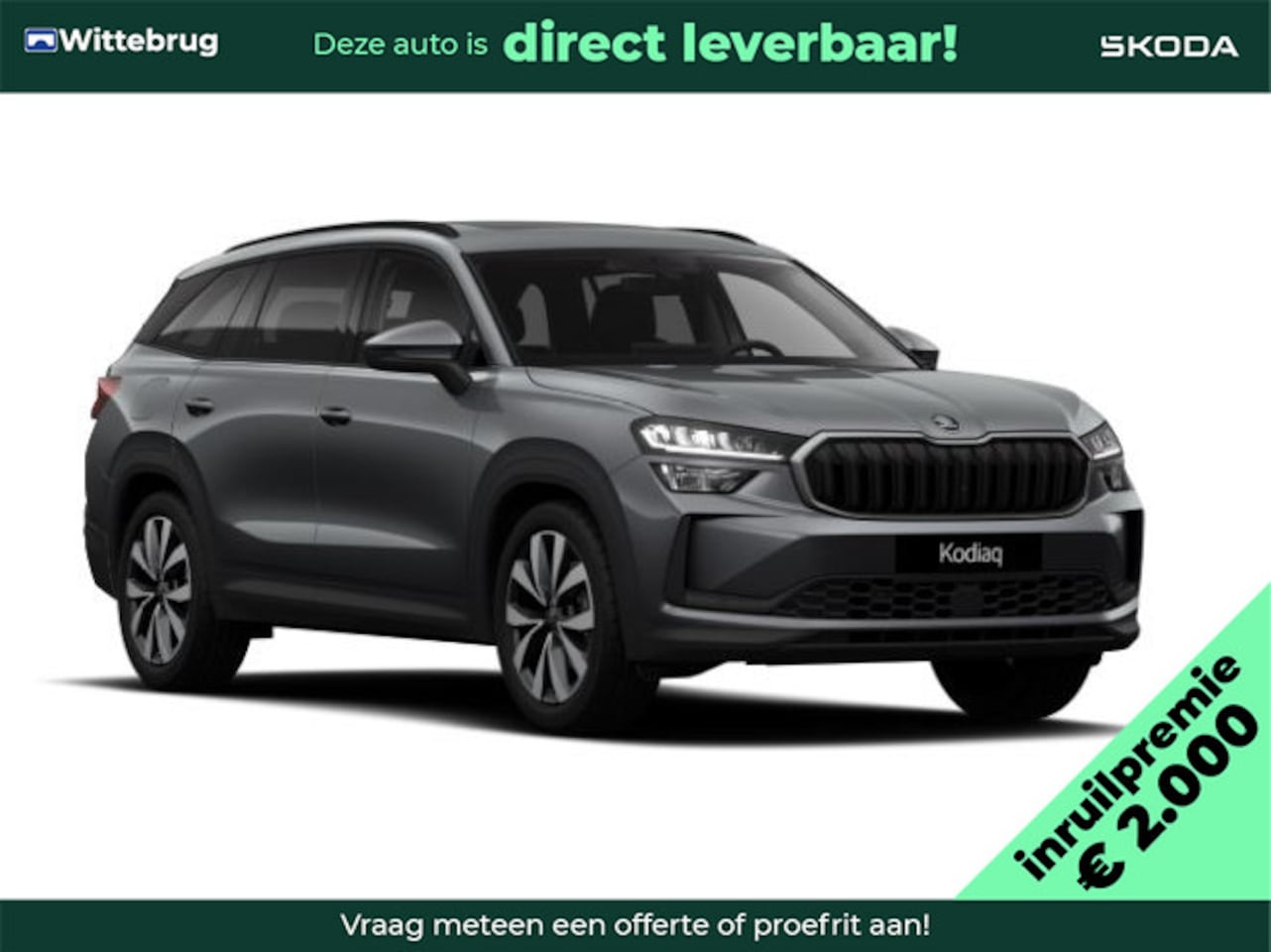 Skoda Kodiaq - 1.5 TSI PHEV Business Edition Plus Akoestisch pakket / Trekhaak / Panoramadak / 19 inch Le - AutoWereld.nl
