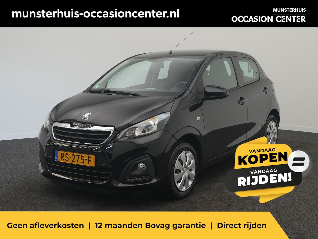 Peugeot 108 - 1.0 e-VTi Active - RIJKLAARPRIJS - Airco - Elektrische ramen - Centrale vergrendeling - AutoWereld.nl