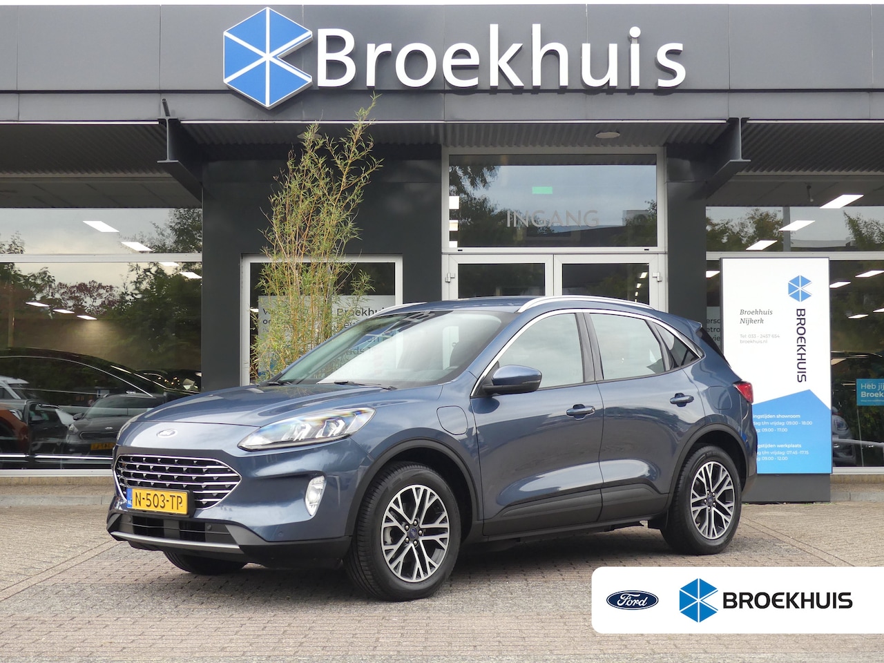 Ford Kuga - 2.5 PHEV Titanium | TREKHAAK | STUUR+STOEL+VOORRUITVERWARMING | CAMERA | PARKEERSENSOREN V - AutoWereld.nl