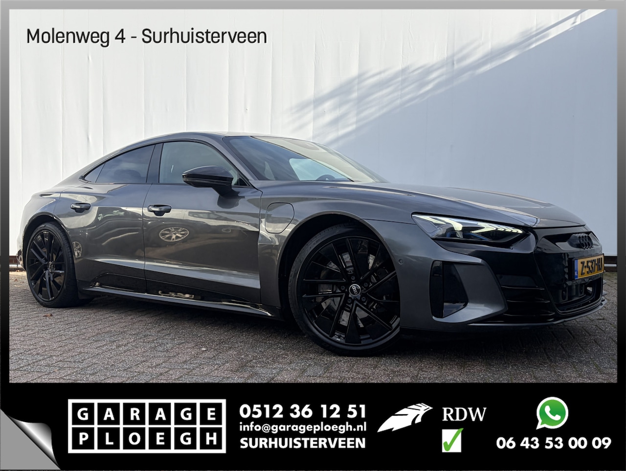 Audi e-tron GT - RS 93 kWh 600pk Pano HUD 360° Adapt.Cruise Carplay Stoelverw/Ventilatie Massage Voll! - AutoWereld.nl