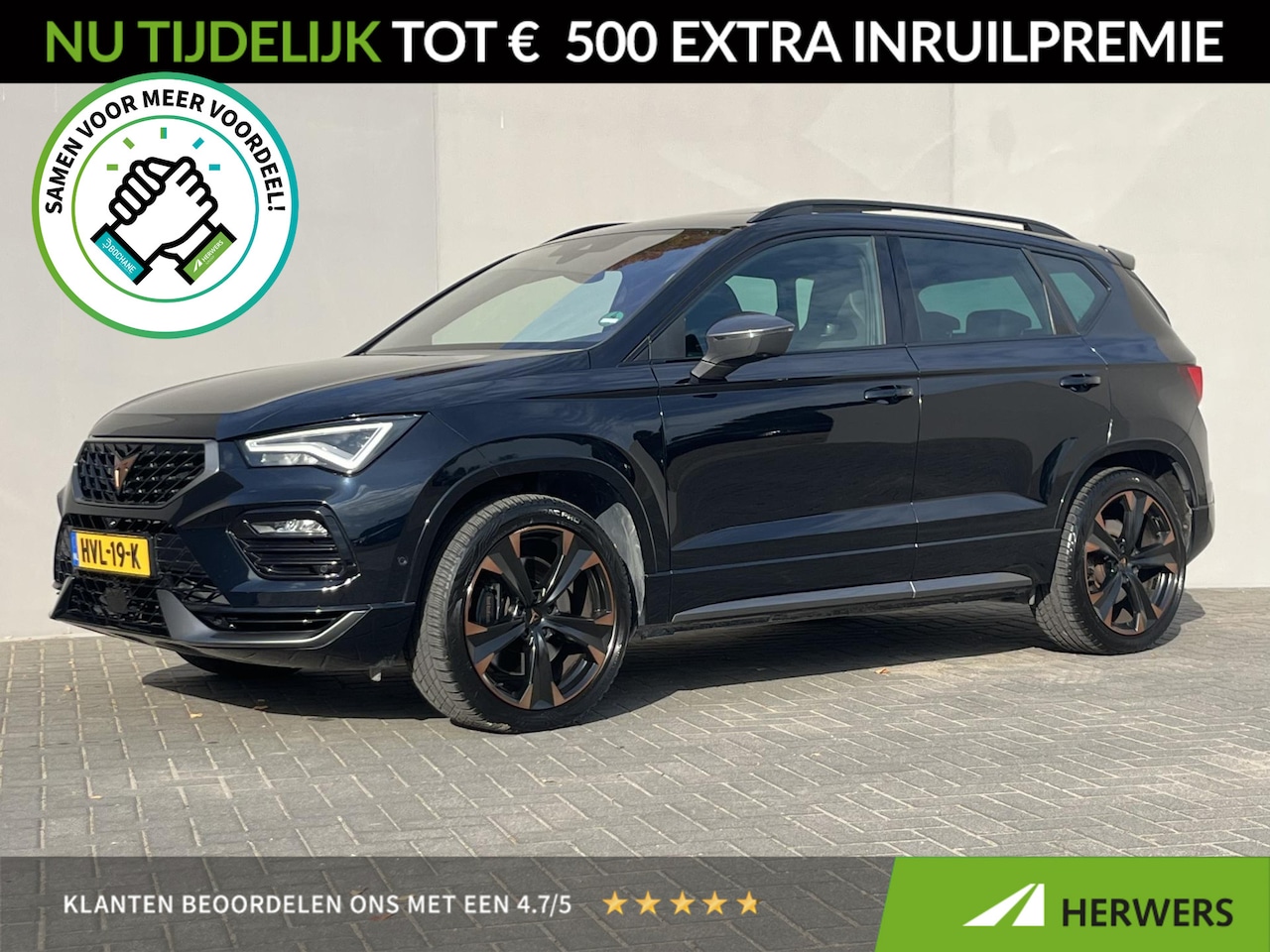 CUPRA Ateca - 2.0 TSI 4DRIVE / 301 PK / Schaalstoelen / Schuif-Kantel Panodak / All Season Banden / Appl - AutoWereld.nl