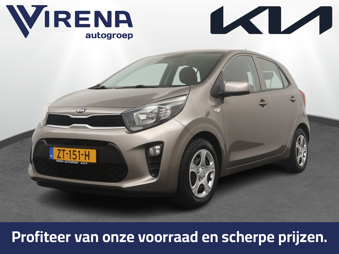 Kia Picanto - 1.0 MPi ComfortLine - All Season Banden - Dealer Onderhouden - Airco - Bluetooth - Elektri - AutoWereld.nl