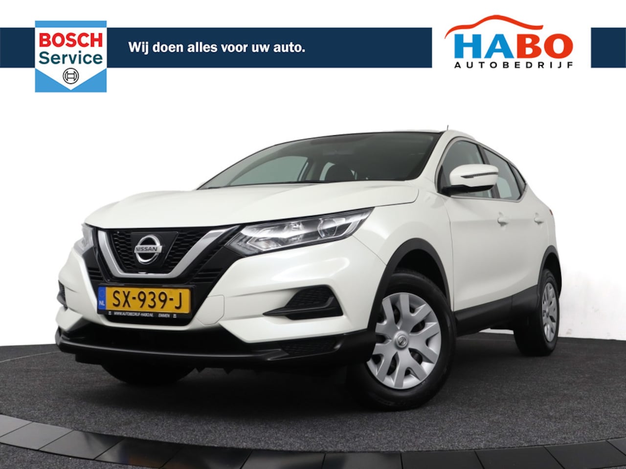 Nissan Qashqai - 1.2 DIG-T VISIA 2WD AC/CRUISE/CV+AB/ELEK.RAMEN/TREKHAAK/82.000KM!! - AutoWereld.nl