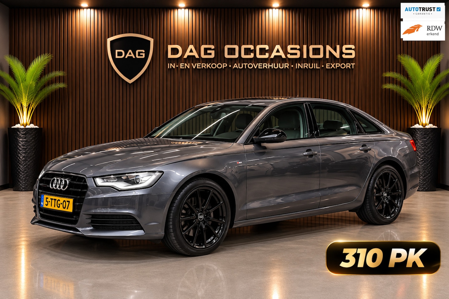 Audi A6 Limousine - 3.0 TFSI quattro 310PK | S-LINE | LEDER | PANO - AutoWereld.nl