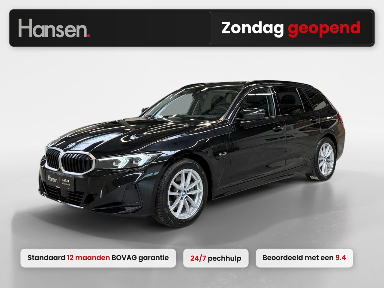 BMW 3-serie Touring - 330e I Facelift I Adaptive Cruise I Leder I Elek. Achterklep I Stoelverwarming I Camera I - AutoWereld.nl