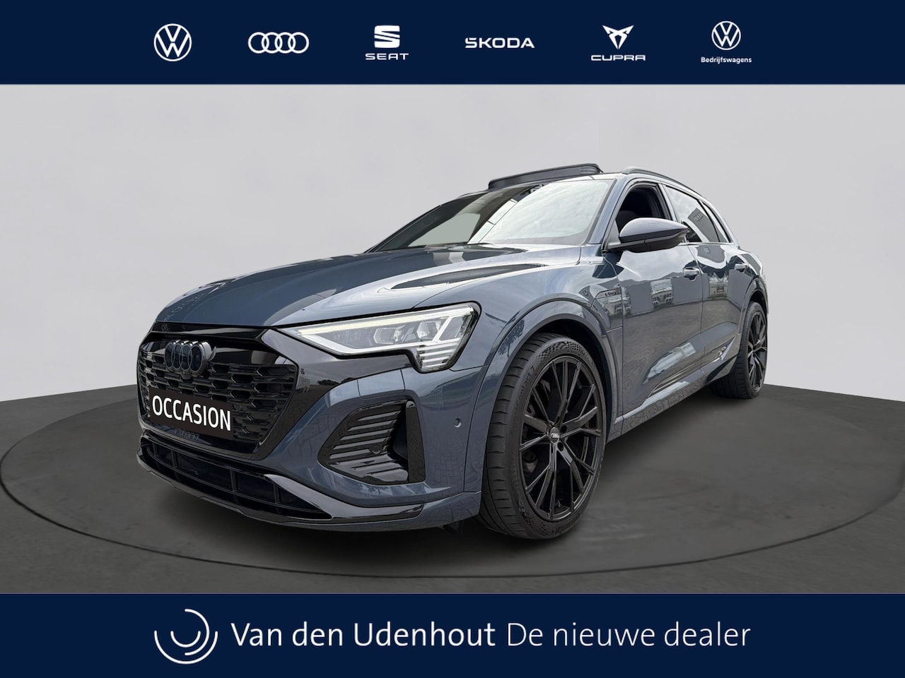 Audi Q8 e-tron - 55 quattro S Edition 115 kWh Panoramdak, leer, achter camera, stoelen elektrisch 49 - AutoWereld.nl